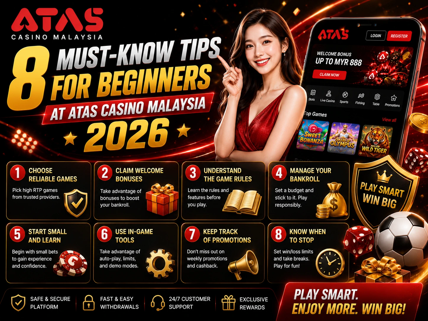 8 Tips Beginners ATAS Casino Malaysia 2026