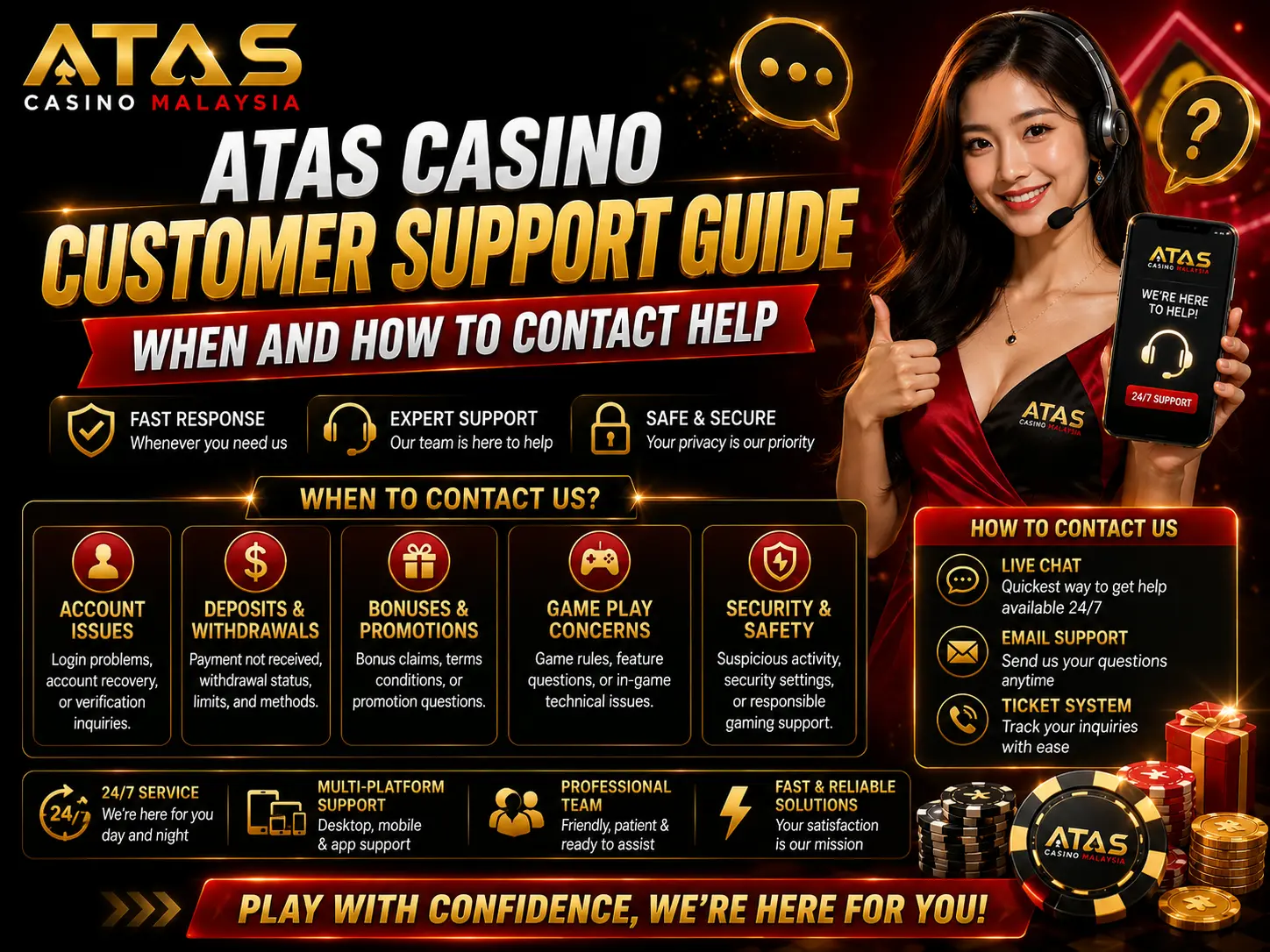 ATAS Casino Customer Support Guide